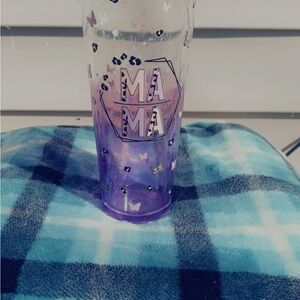 Purple Butterfly Mama Tumbler